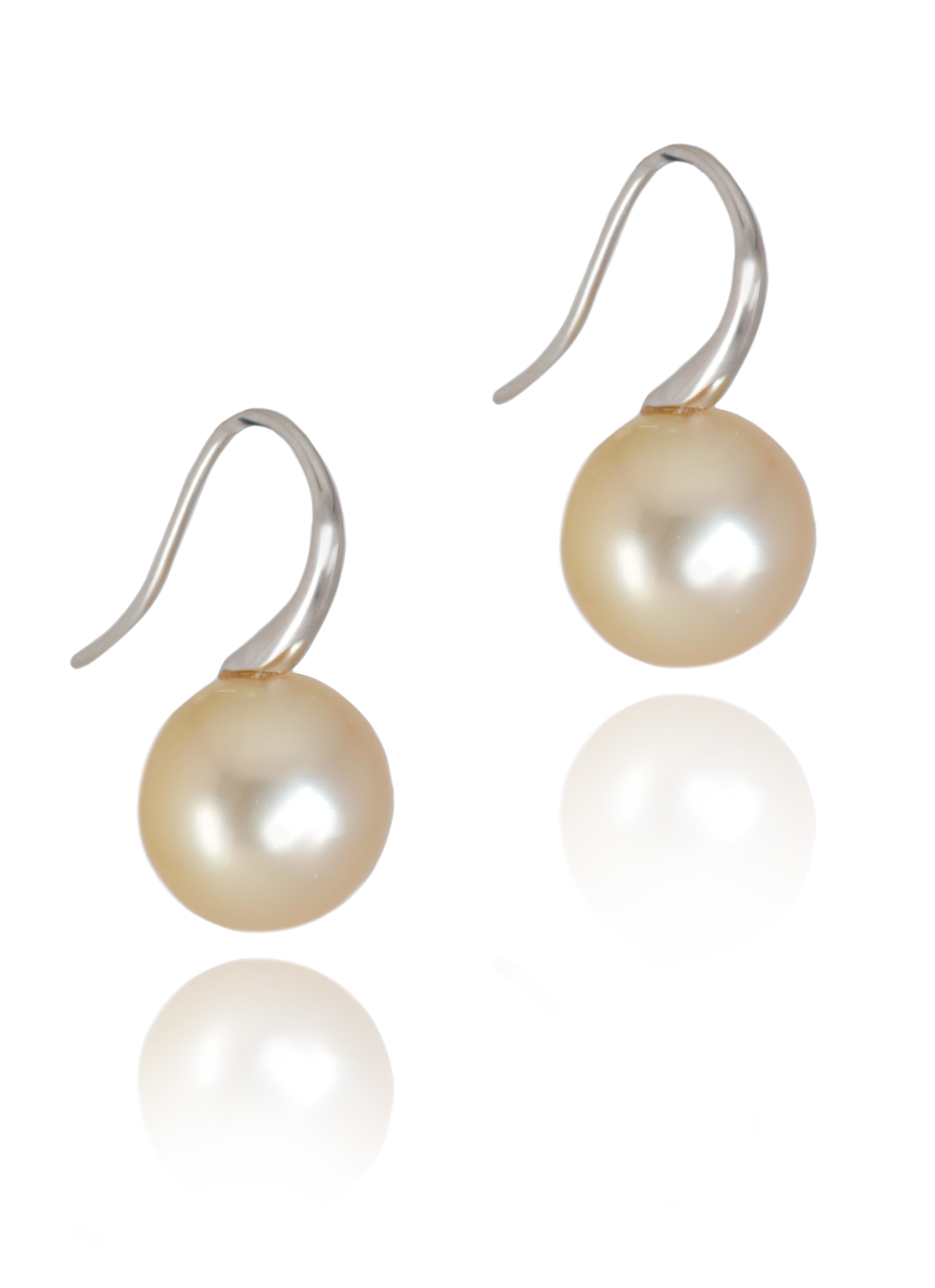 Golden South Sea Pearl Earrings