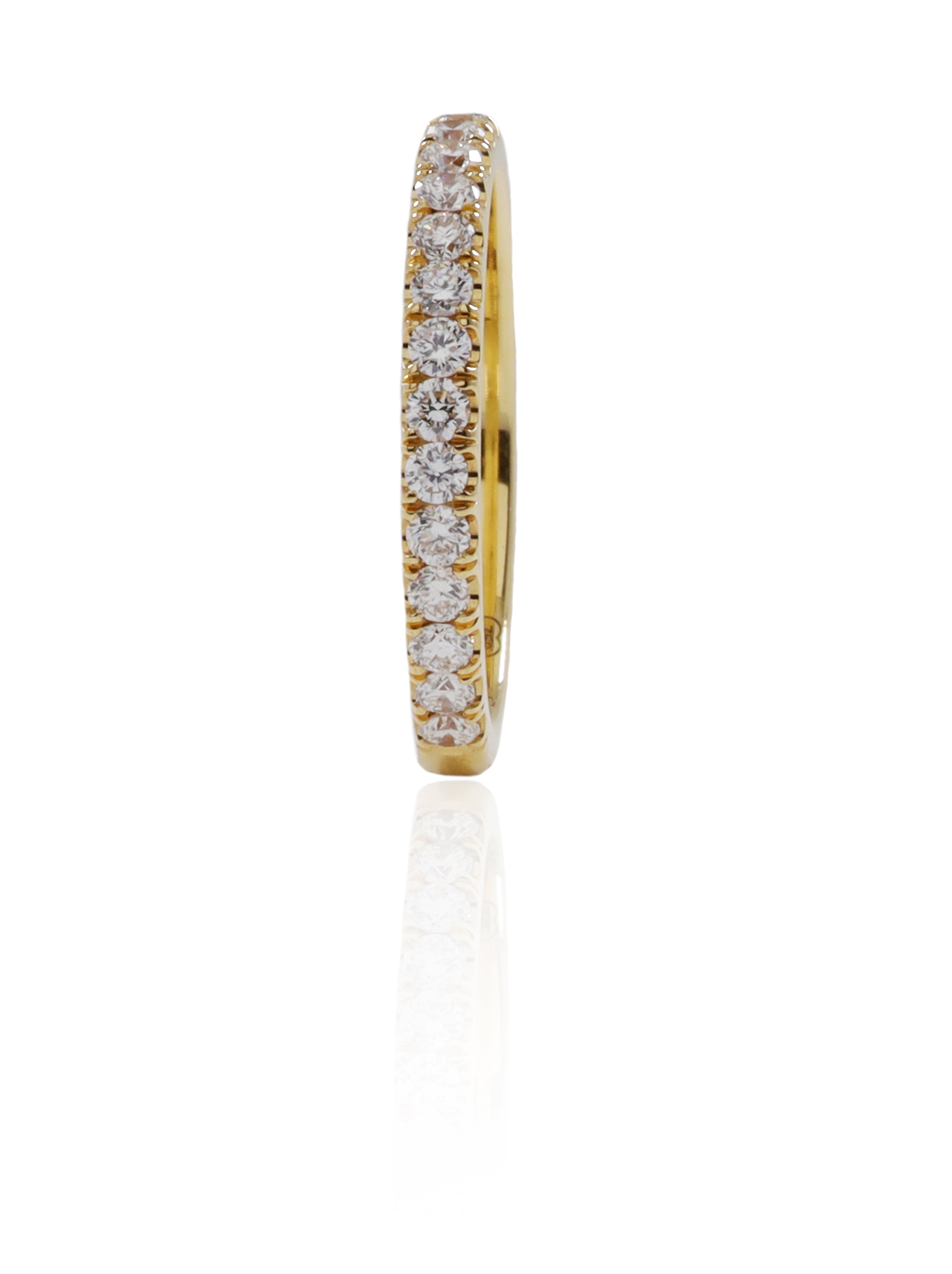 Yellow Gold and Diamond Wedding Ring