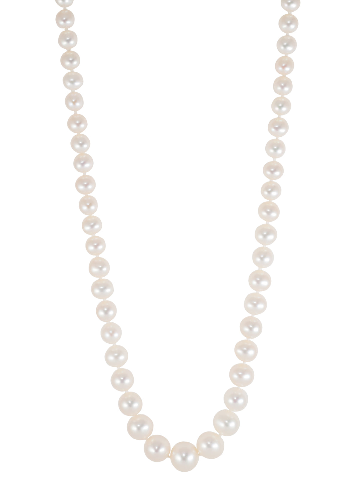 Graduated freshwater deals pearl necklace