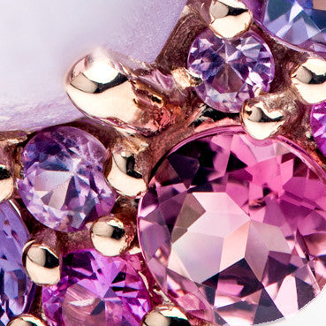 Emotion Coussin - Isabelle Langlois Cabochon Rose de France Amethyst ring by Isabelle Langlois in Rose gold.