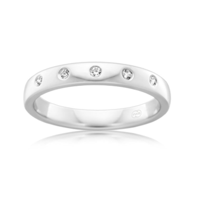Platinum ladies outlet wedding band