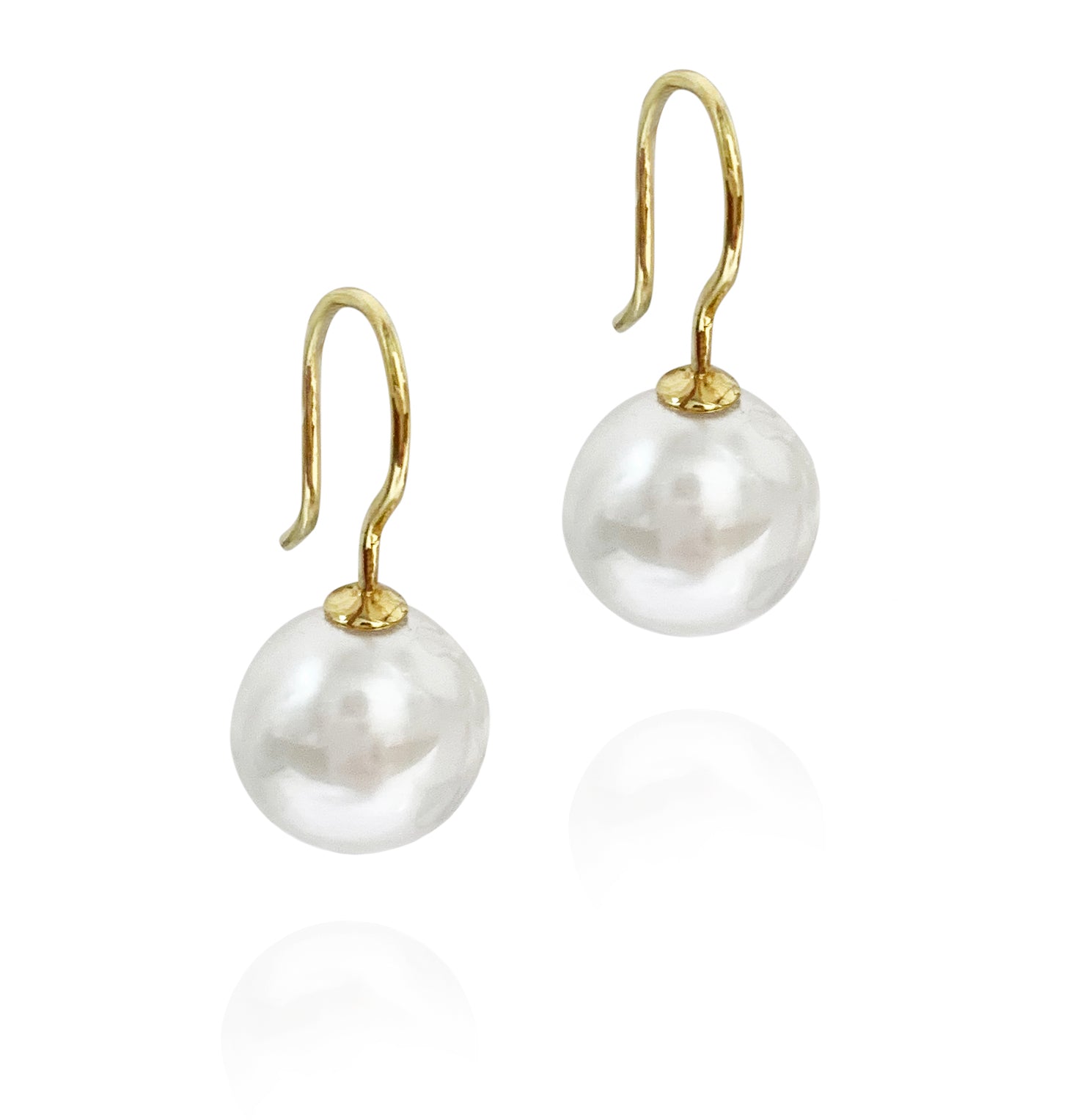 18ct Yellow Gold South Sea Pearl Earrings