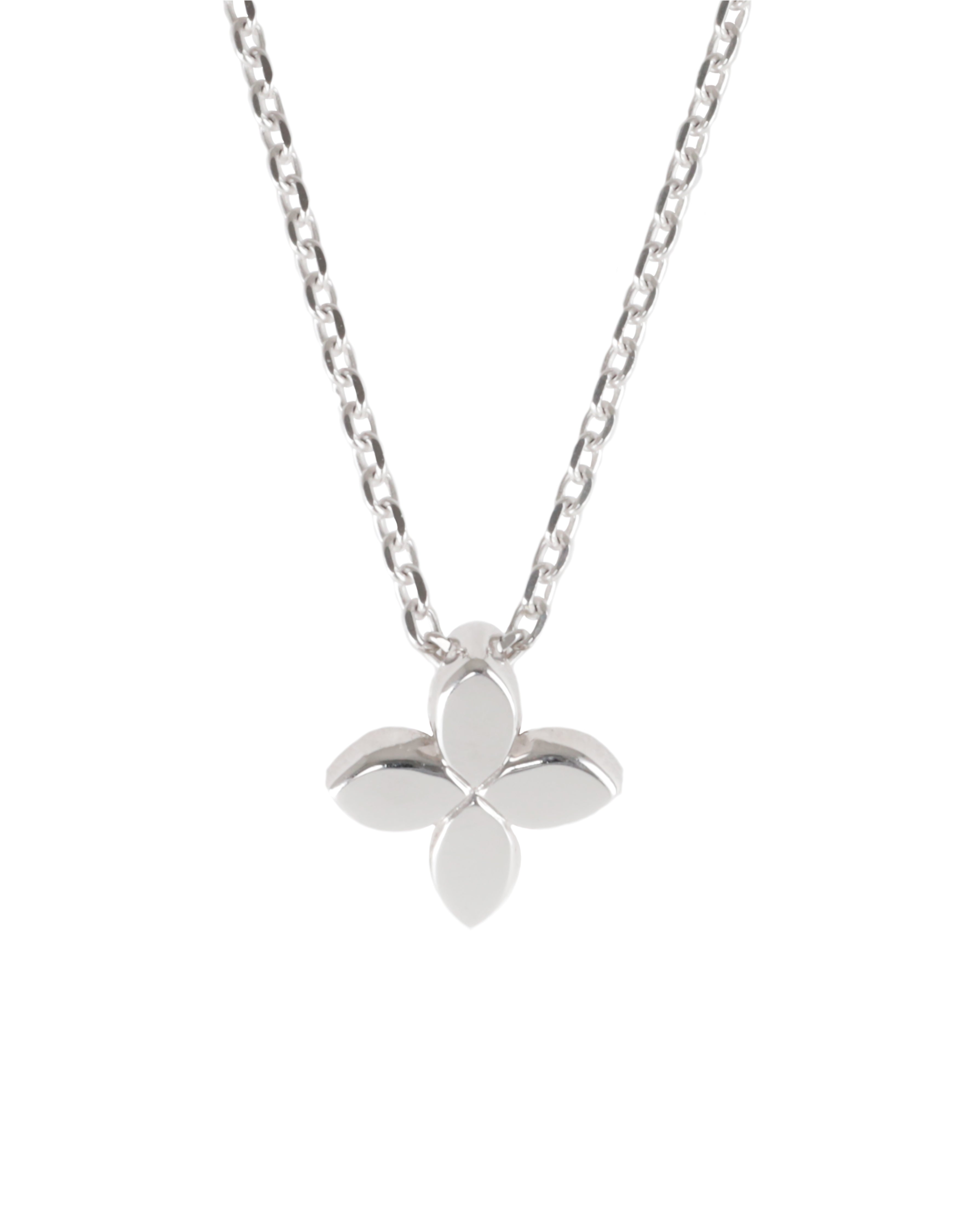 White Gold Fleur Pendant