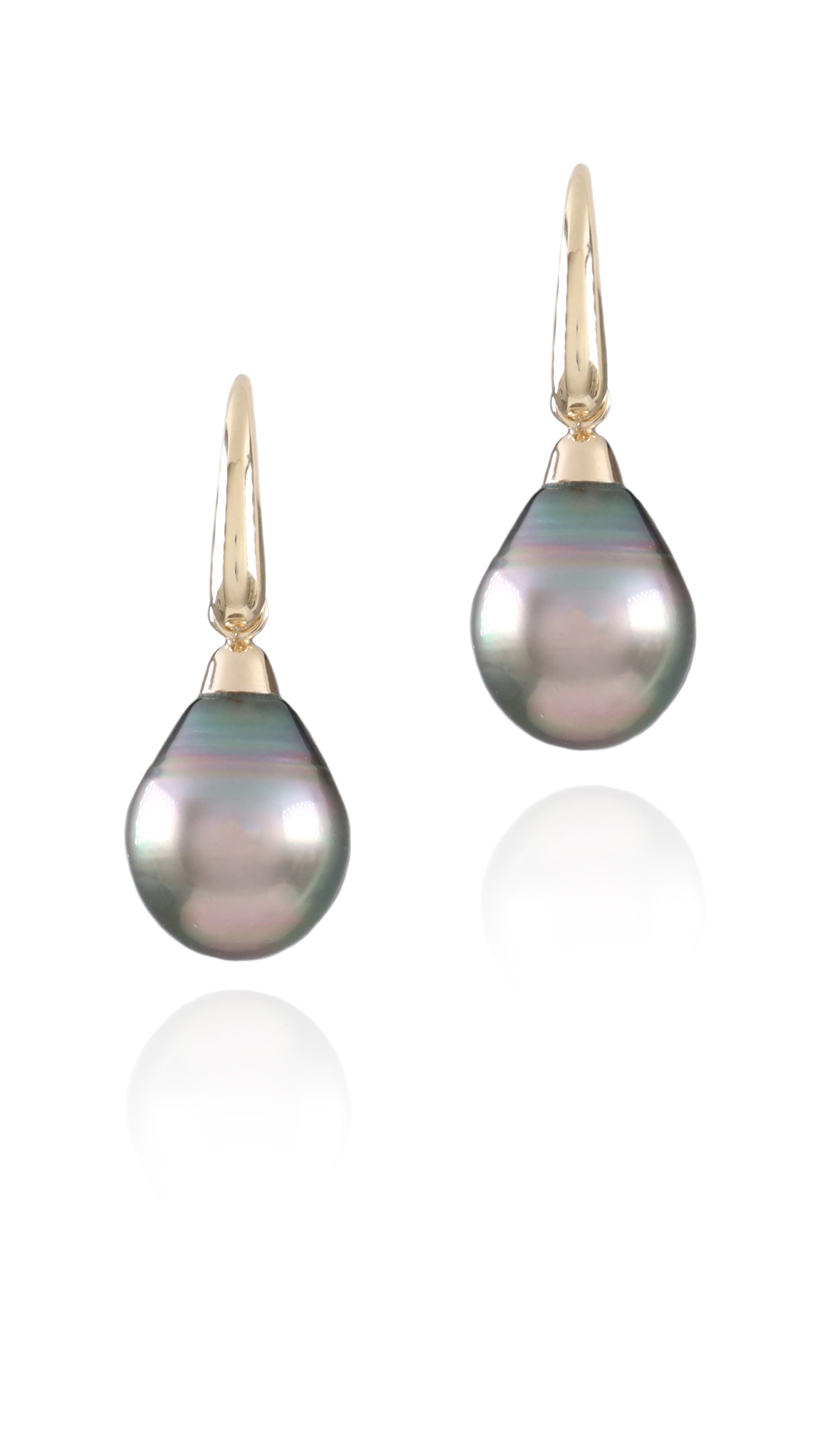 Tahitian Peacock Pearls with Yellow Gold